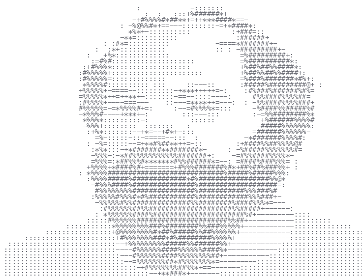 ASCII portrait of Socrates